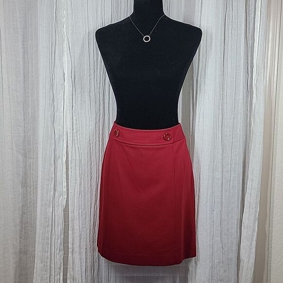 Ann Taylor Red Pencil Skirt - Picture 14 of 16